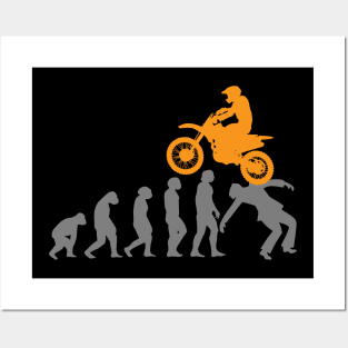 Motocross Evolution Dirt Bike Motorcycle Lover Posters and Art